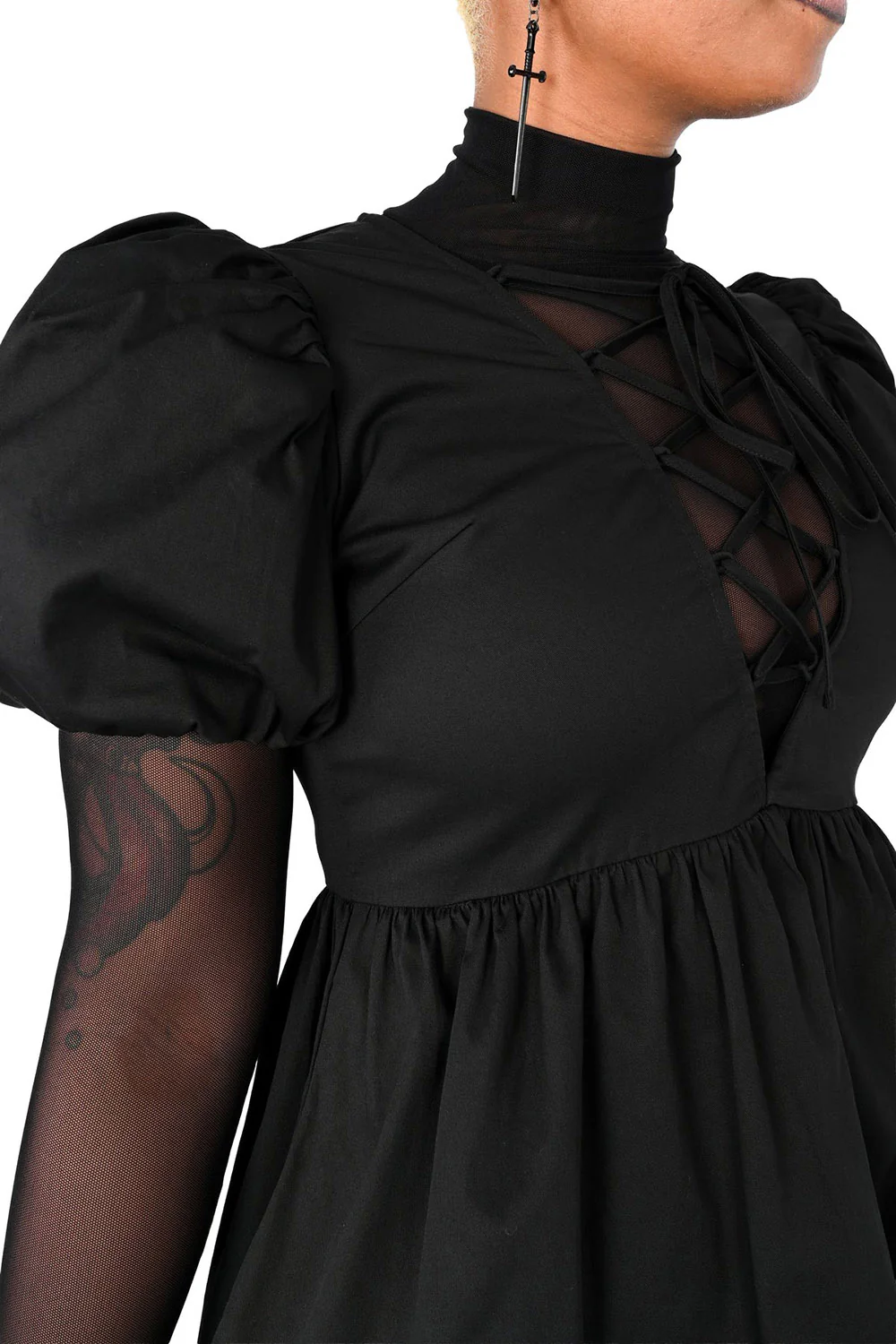 Abby Puff Sleeve Dress - Image 9