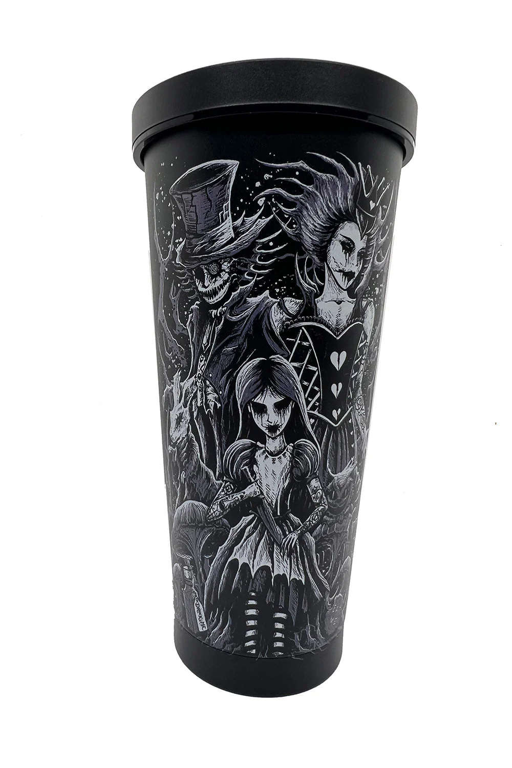 Alice in Wonderland Cold Brew Tumbler with Straw - Image 9