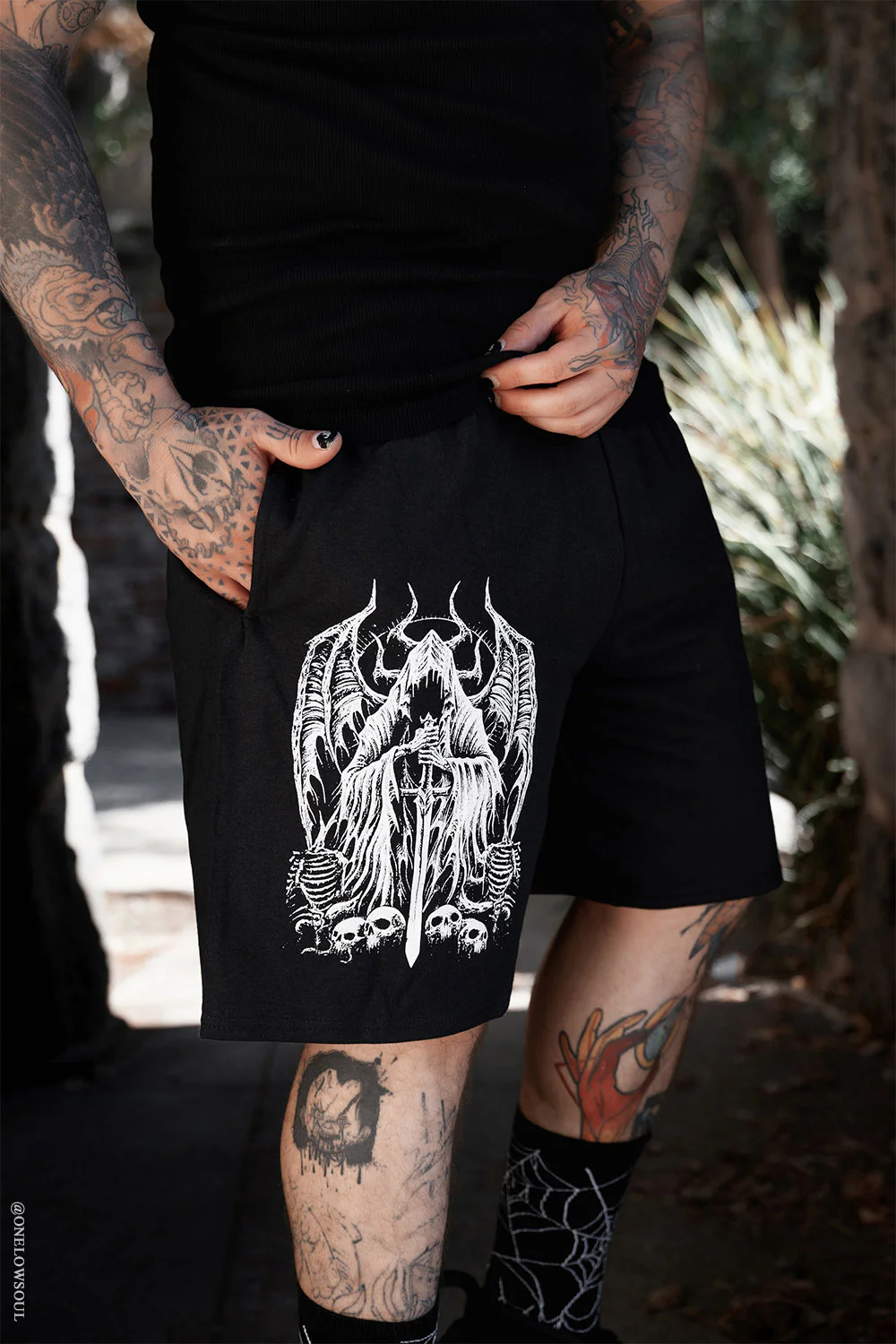 Angel of Death Sweat Shorts [Unisex] - Image 2