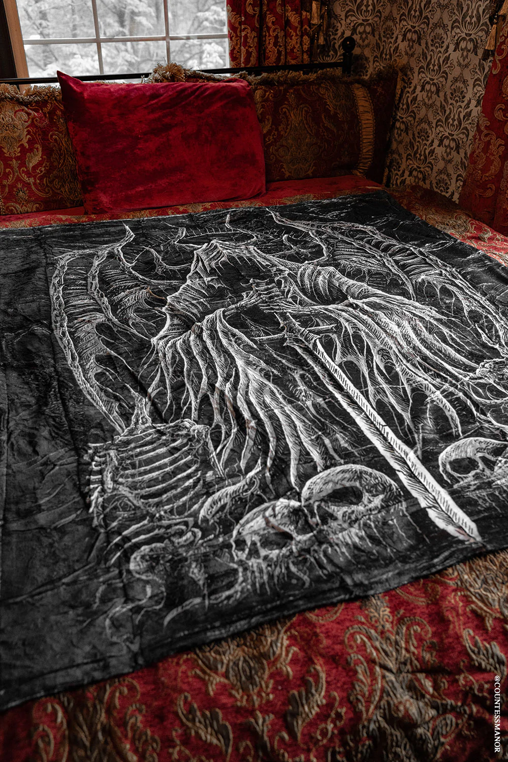 Angel of Death Throw Blanket - Image 2
