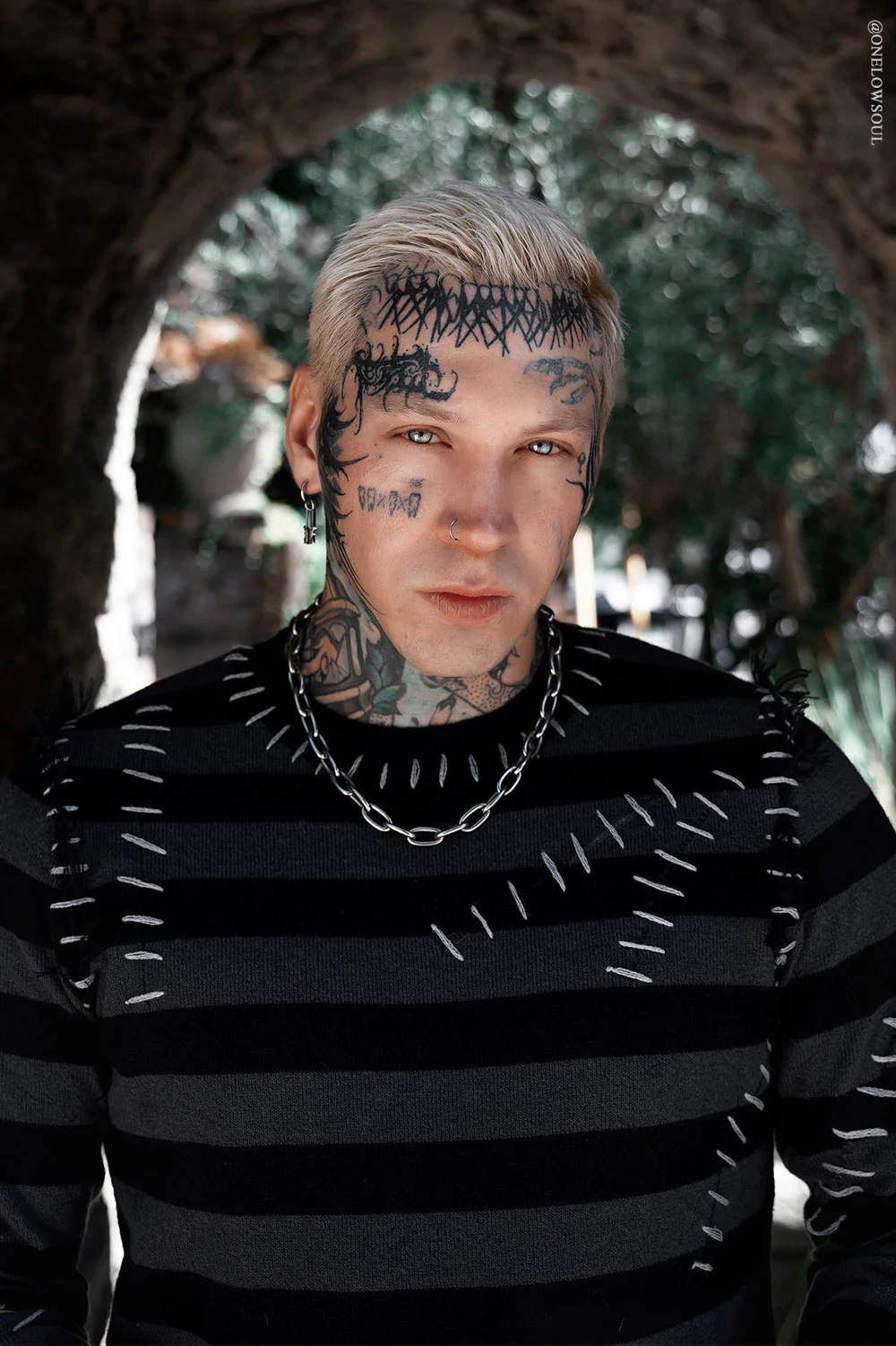 Autopsy Stitch Striped Sweater - Image 10