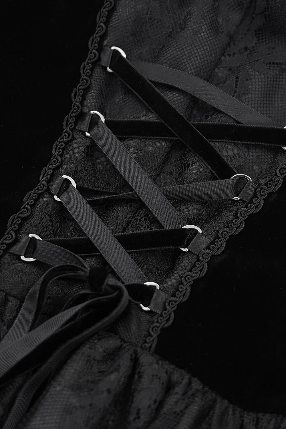 Banshee Beaded Gothic Dress - Image 10