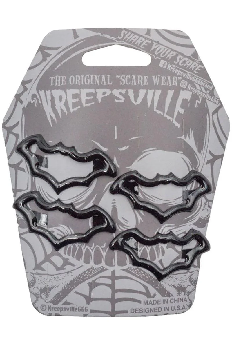 Bat Snap Hair Clips [BLACK] - Image 3