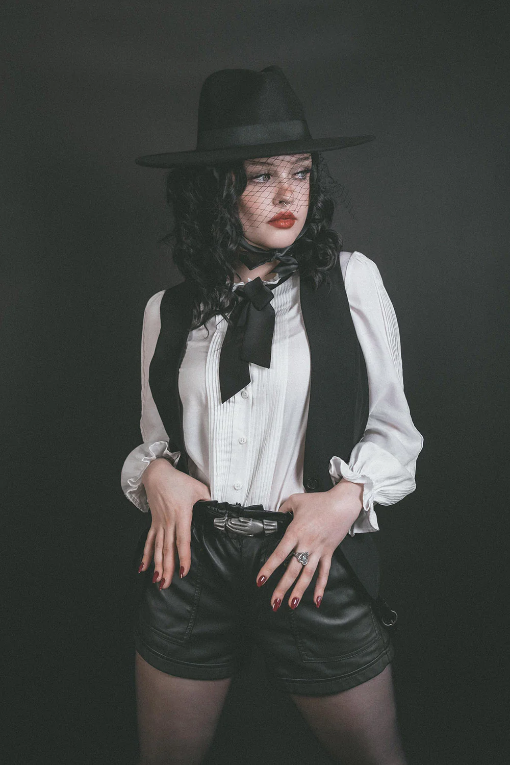 Bateman Button Down Shirt ft. Removable Bow [Unisex] - Image 13