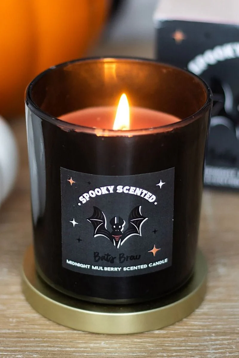 Bats Brew Midnight Mulberry Halloween Candle [Damaged Batch]