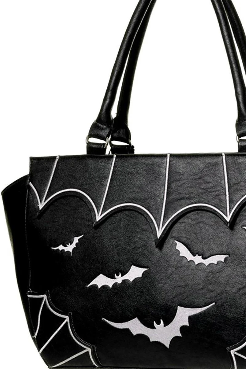 Bats Handbag [BLACK/WHITE] - Image 3