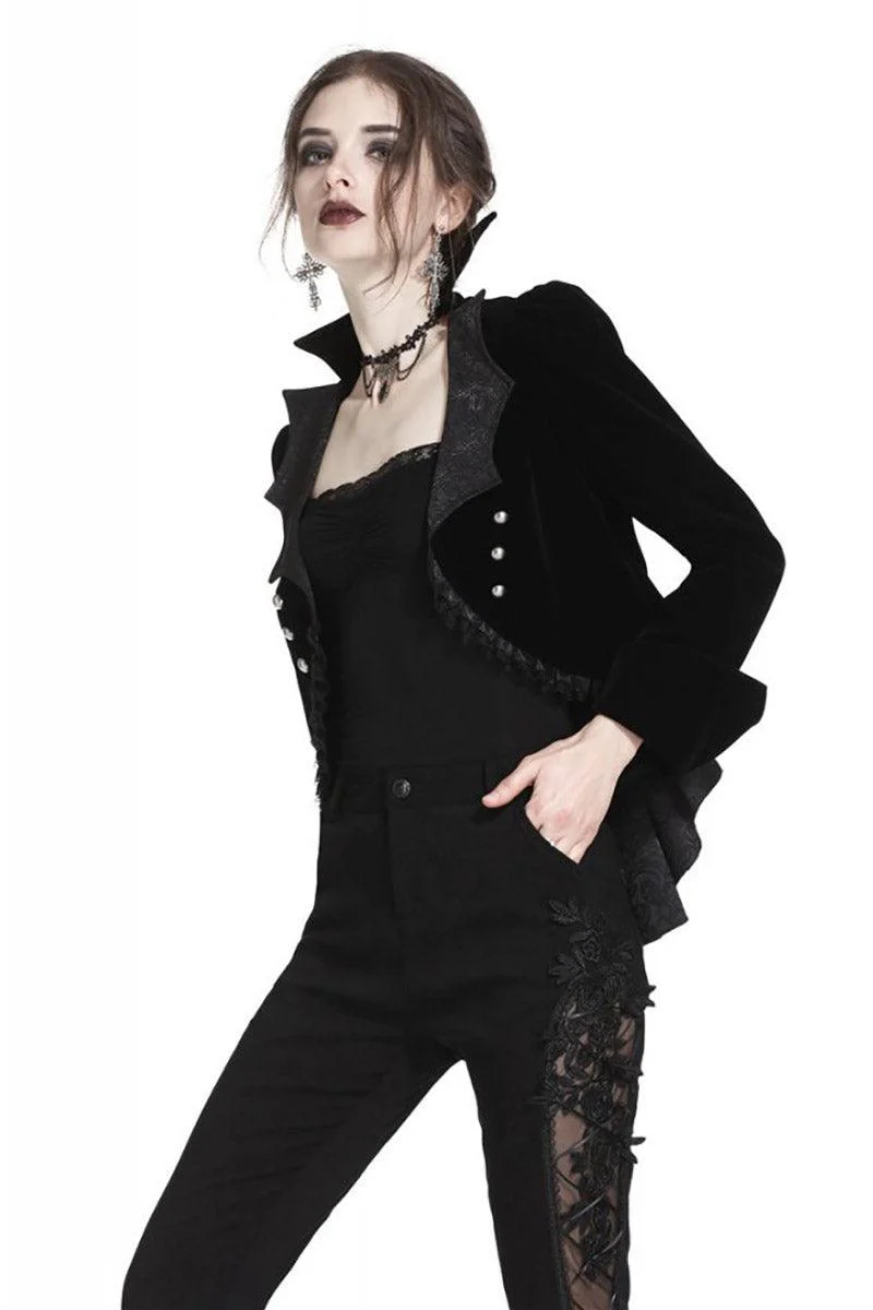 Batwing Collar Tailed Coat - Image 2
