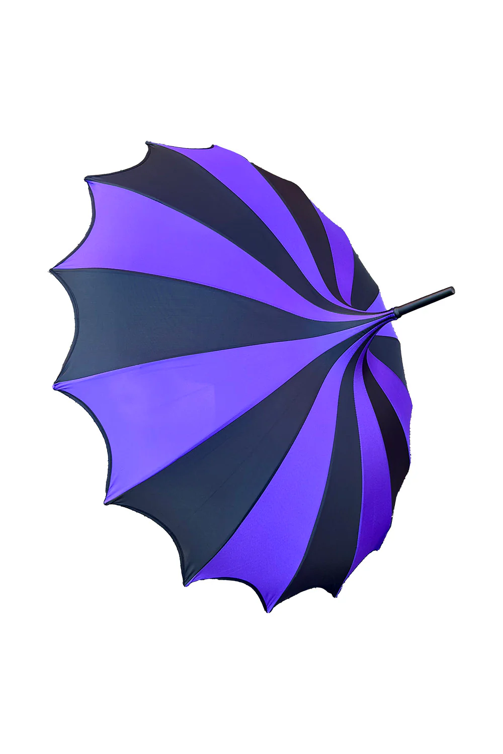 Batwing Pagoda Umbrella [BLACK/DARK PURPLE] - Image 5