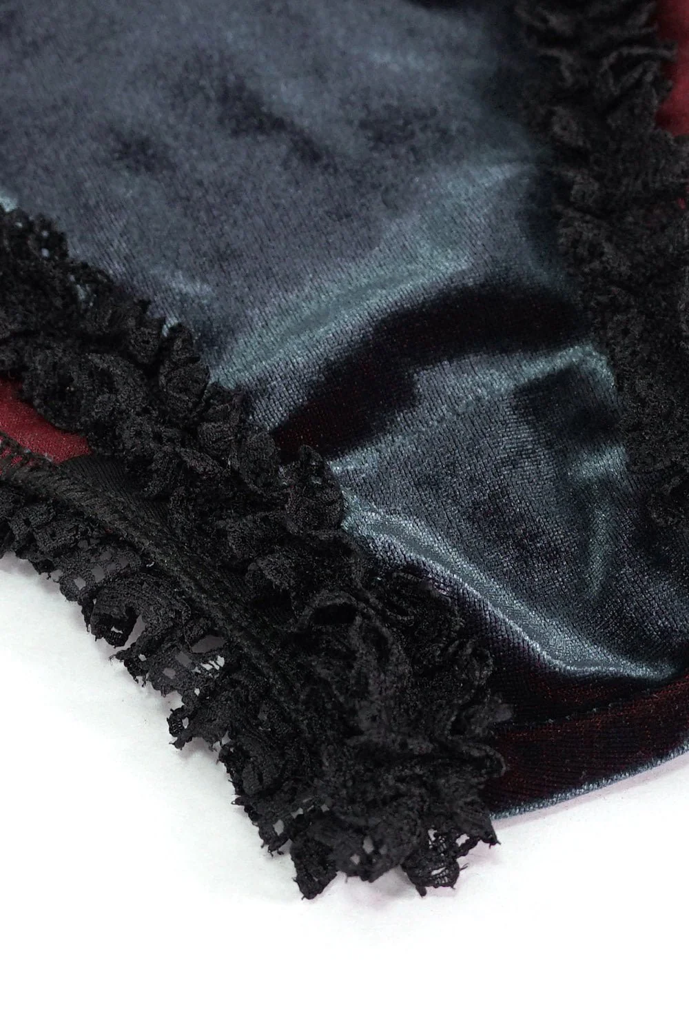 Beach Goth Velvet Bikini Set - Image 8