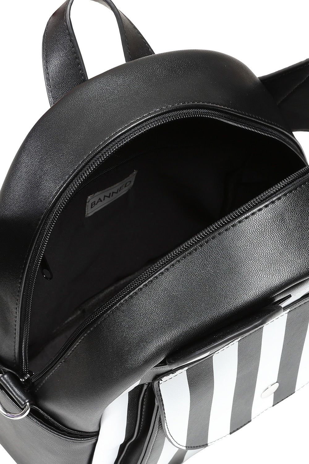 Black and White Striped Batwing Backpack - Image 7