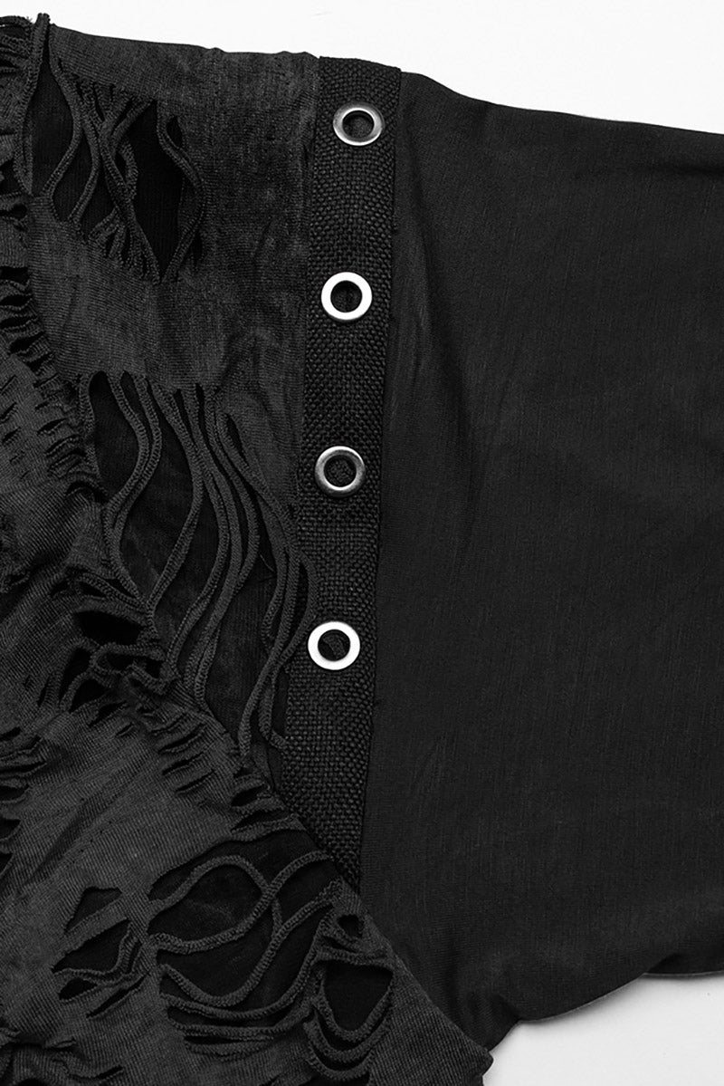 Black Apocalypse Ripped Cardigan - Image 6