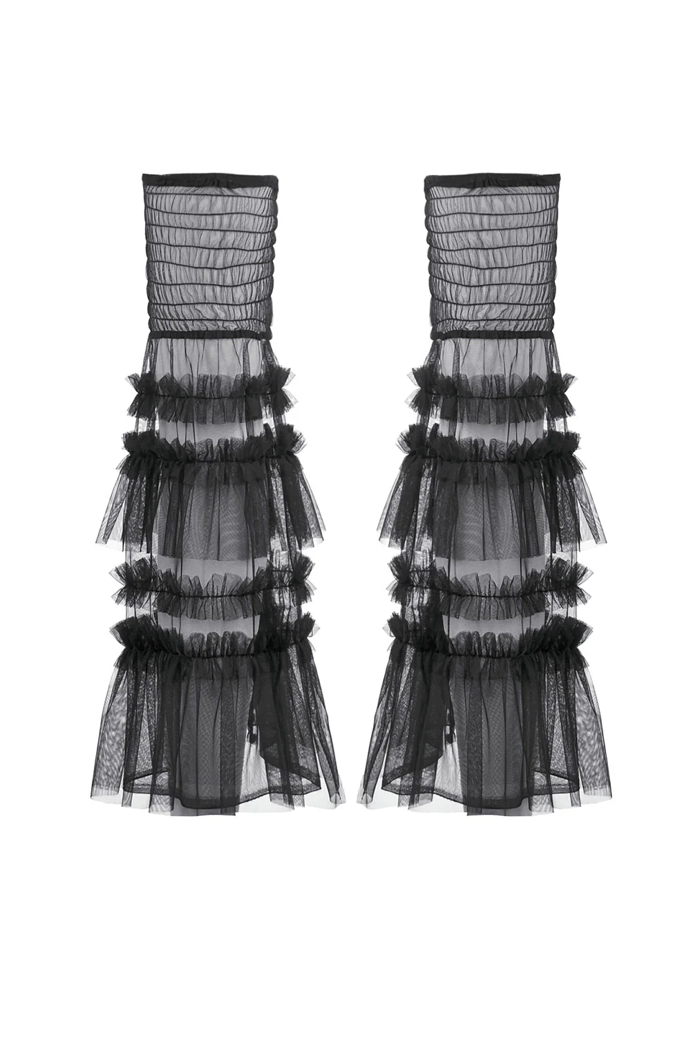 Black Ballet Mesh Leg Warmers - Image 7