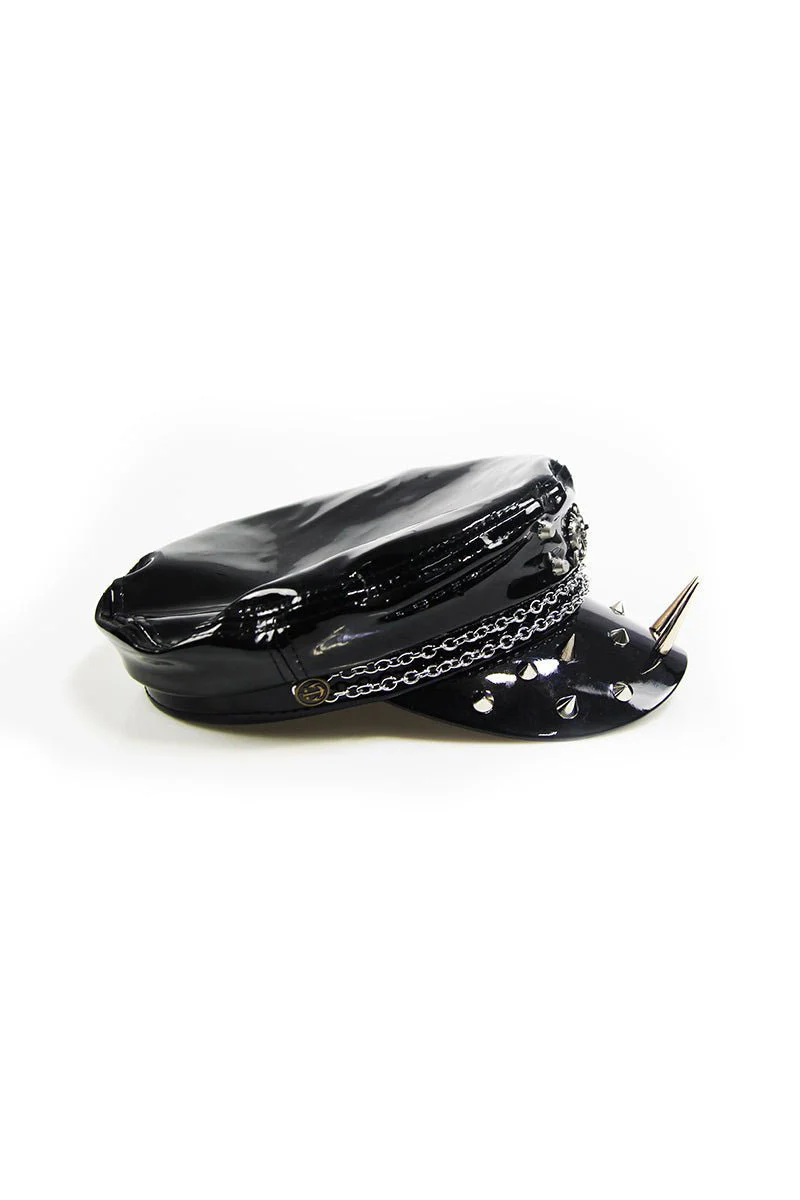 Black Battle Spiked Hat - Image 5