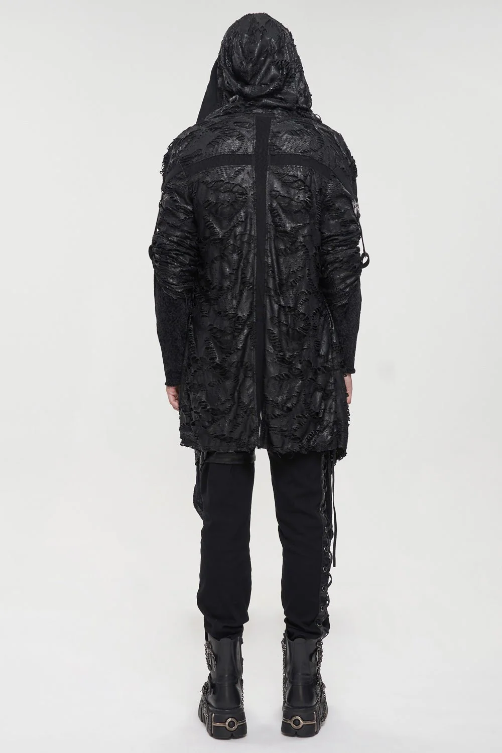 Black Burial Distressed Cardigan - Image 6