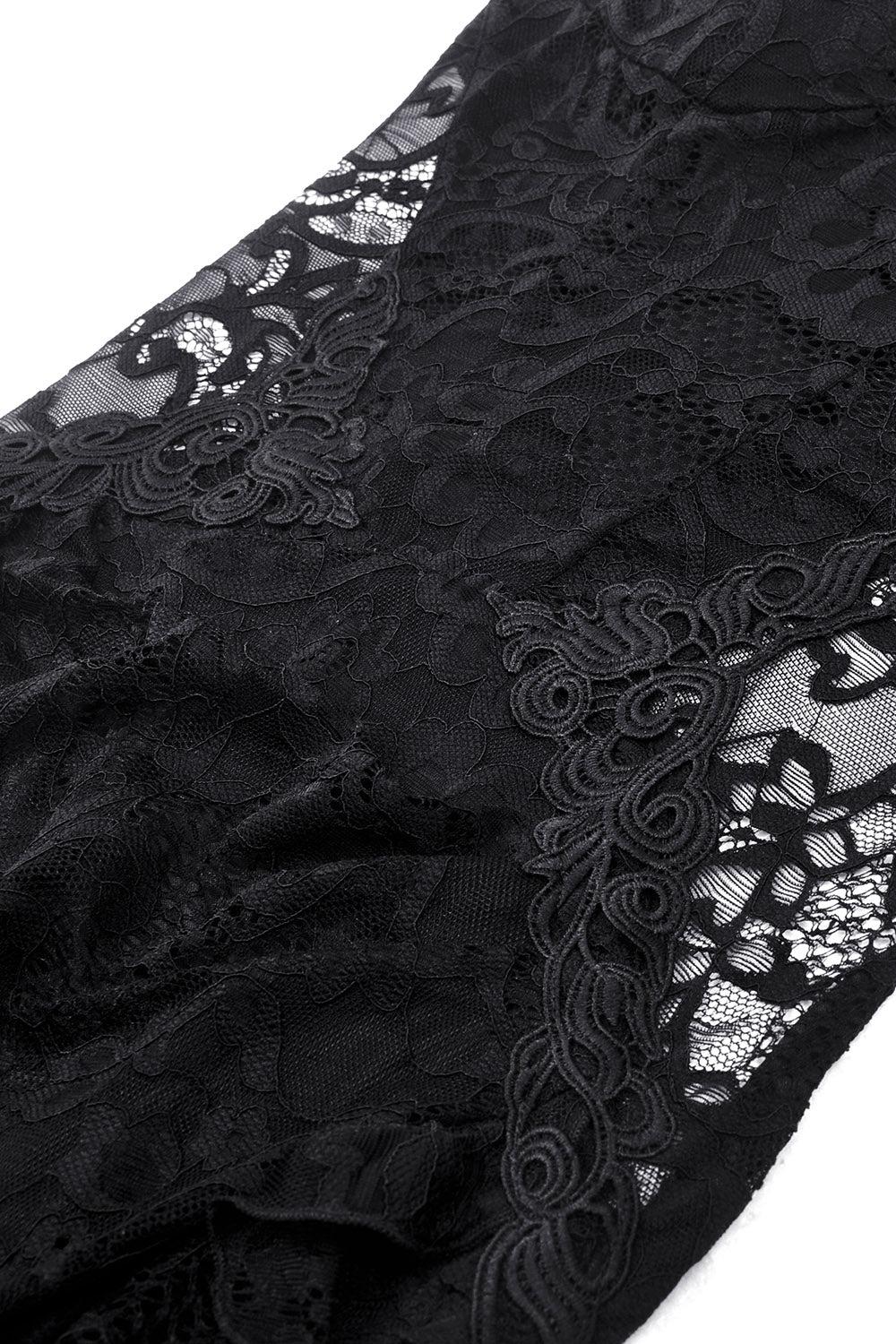 Black Lantern Lace Dress - Image 7