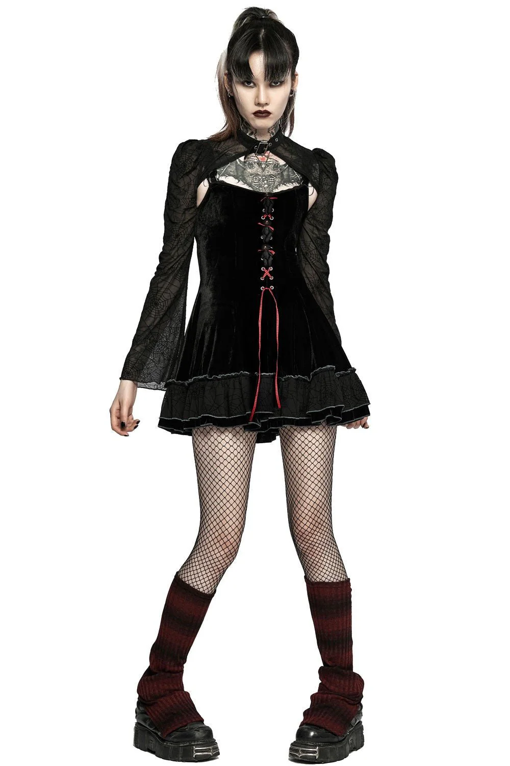 Black Magic Velvet Dress - Image 4
