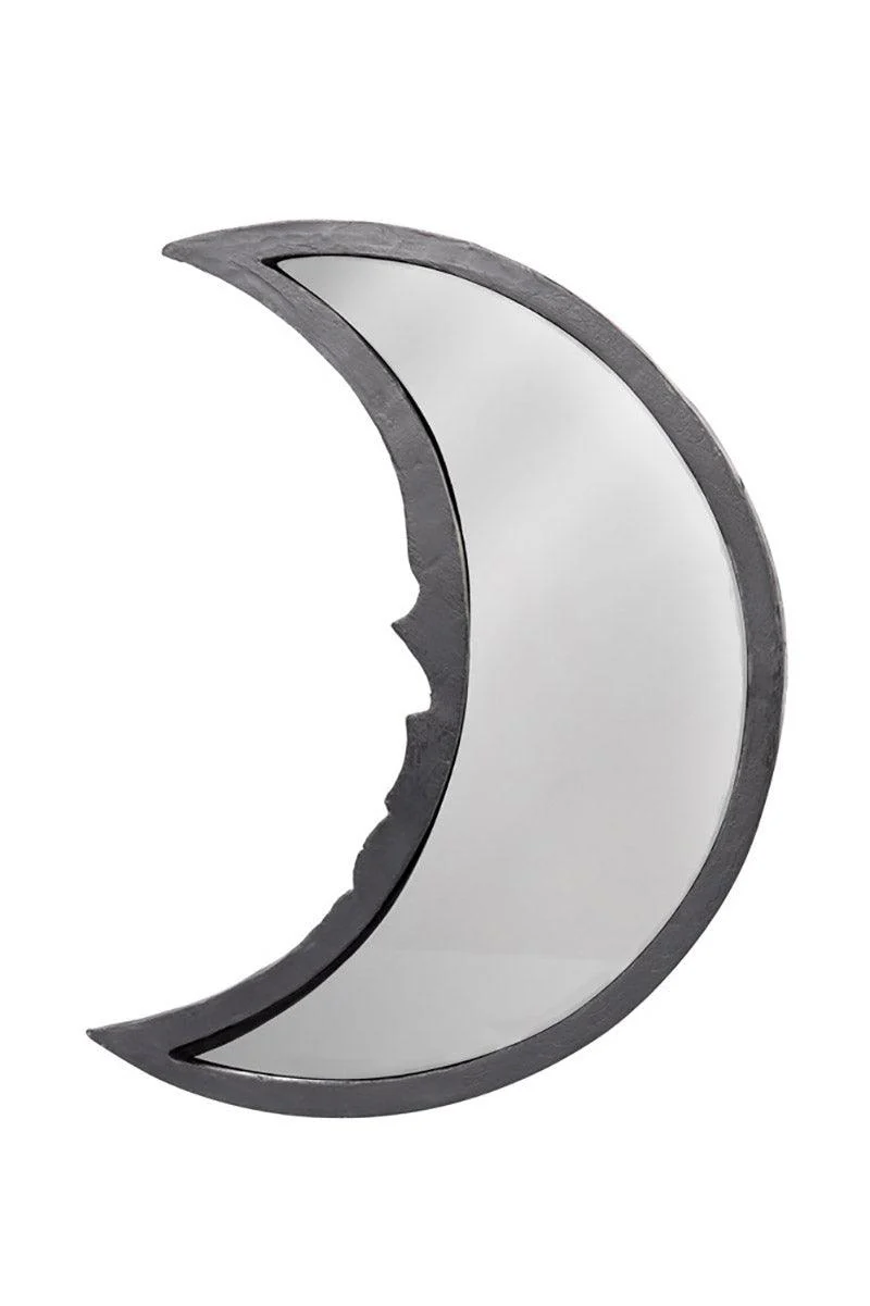 Black Skull Moon Hand Mirror - Image 3