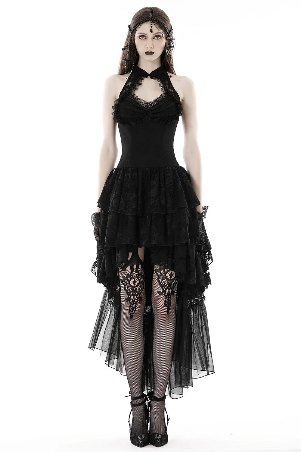 Black Moonlight High Low Dress - Image 3