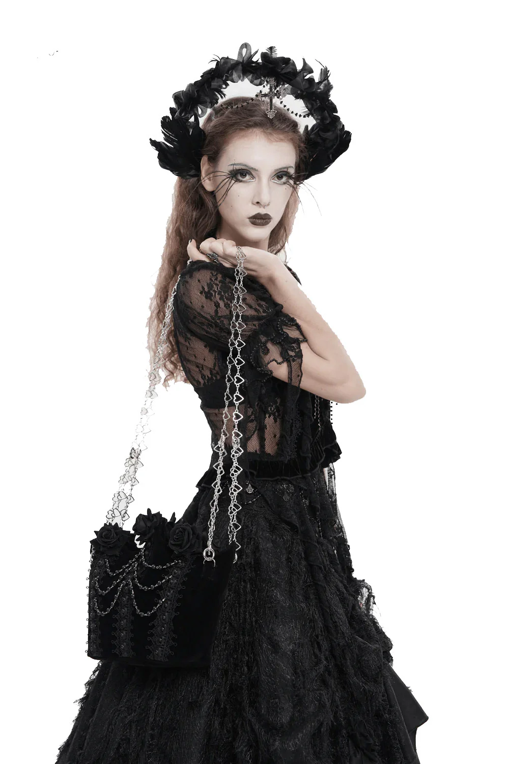 Black Rose Mourning Bag - Image 10