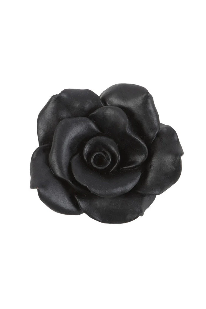 Black Rose Resin Incense Stick Holder - Image 3