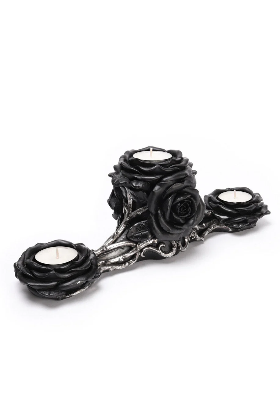 Black Rose Triple Votive Holder - Image 3