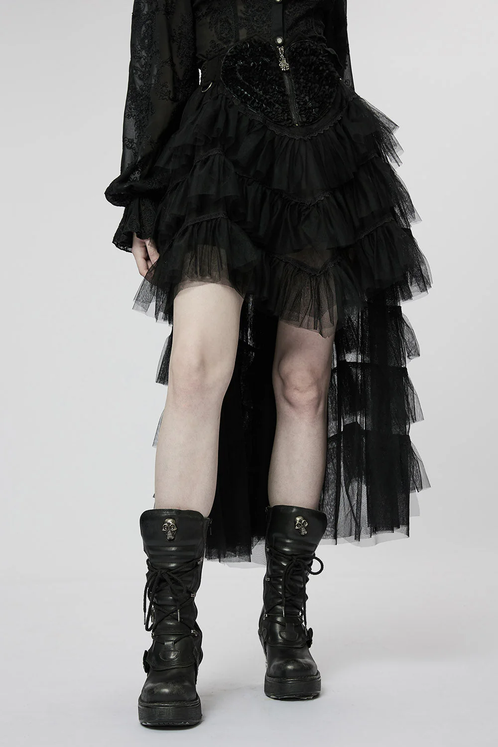 Black Tea Party Tulle Skirt [BLACK] - Image 3