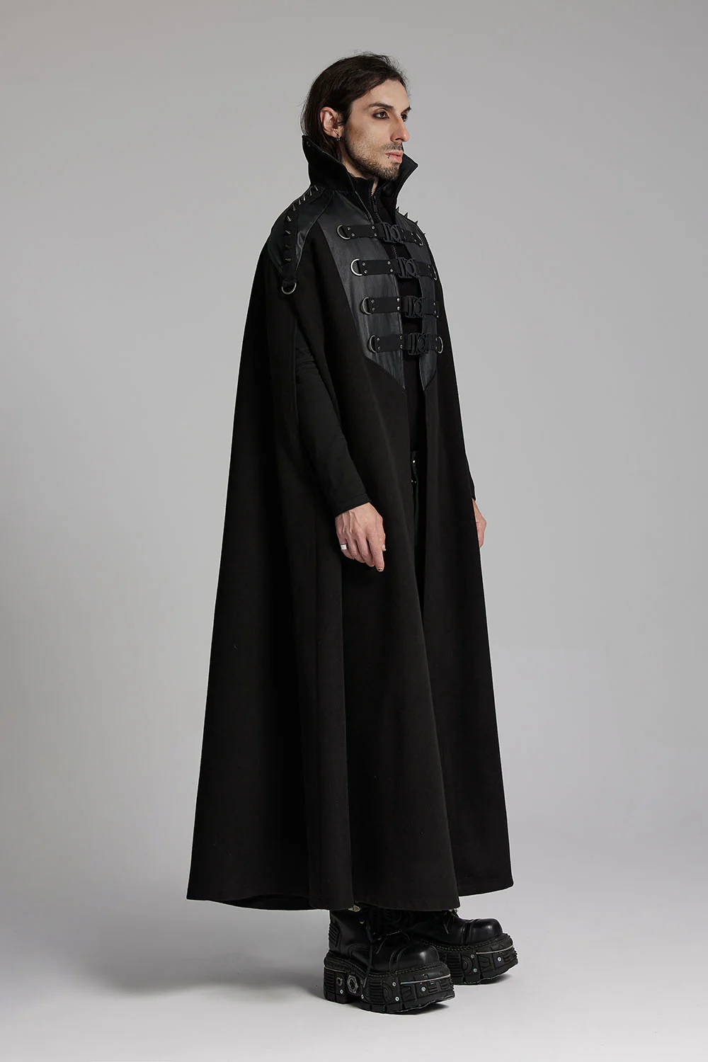 Black Vatican Spiked Cape - Image 3