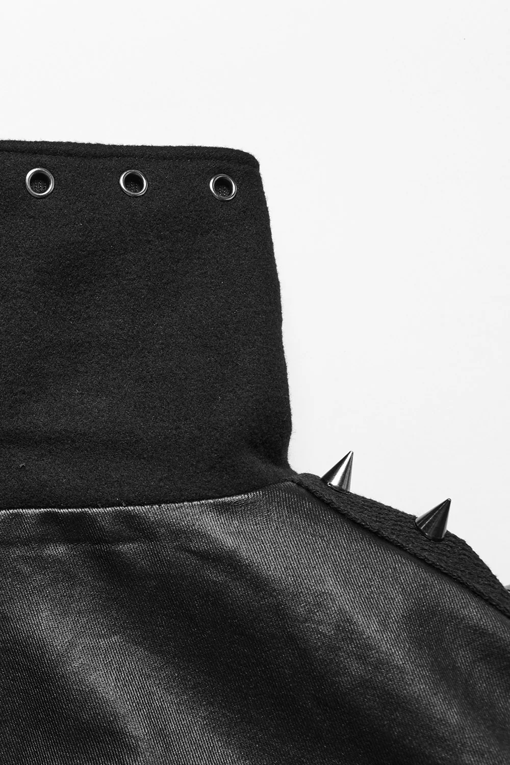 Black Vatican Spiked Cape - Image 8
