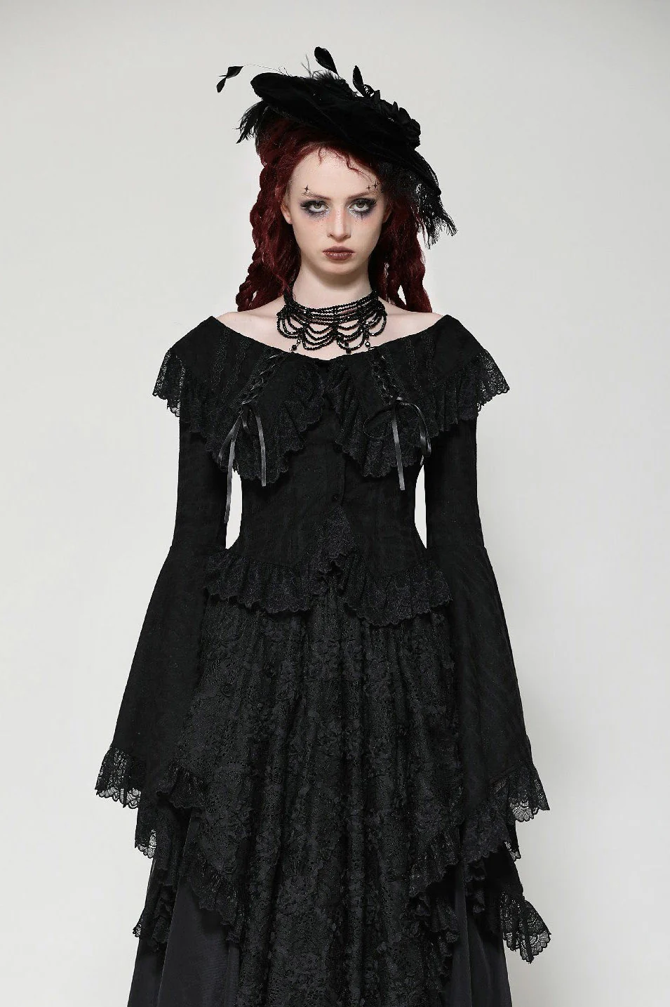 Blacks Sails Pirate Goth Blouse