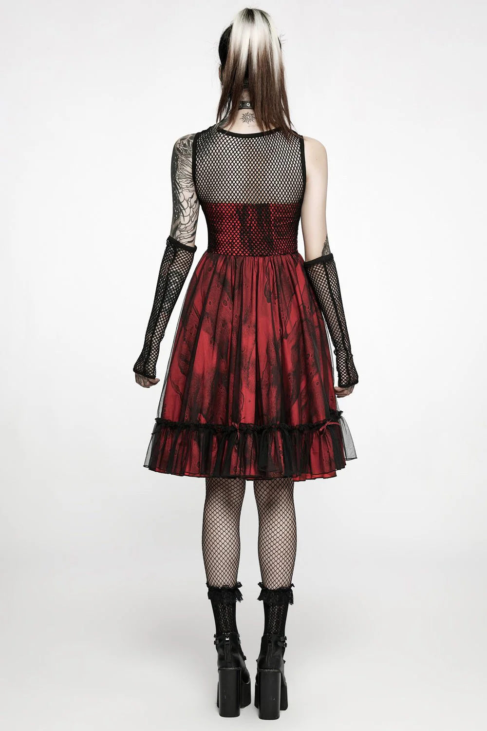 Bleeding Baby Doll Dress Set [RED/BLACK] - Image 2