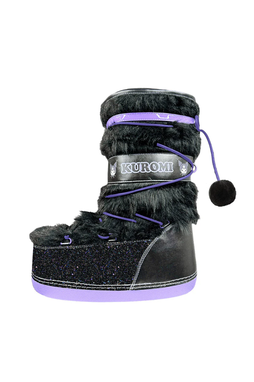 Blizz Kuromi Snow Boots [Black/Lavender] - Image 4