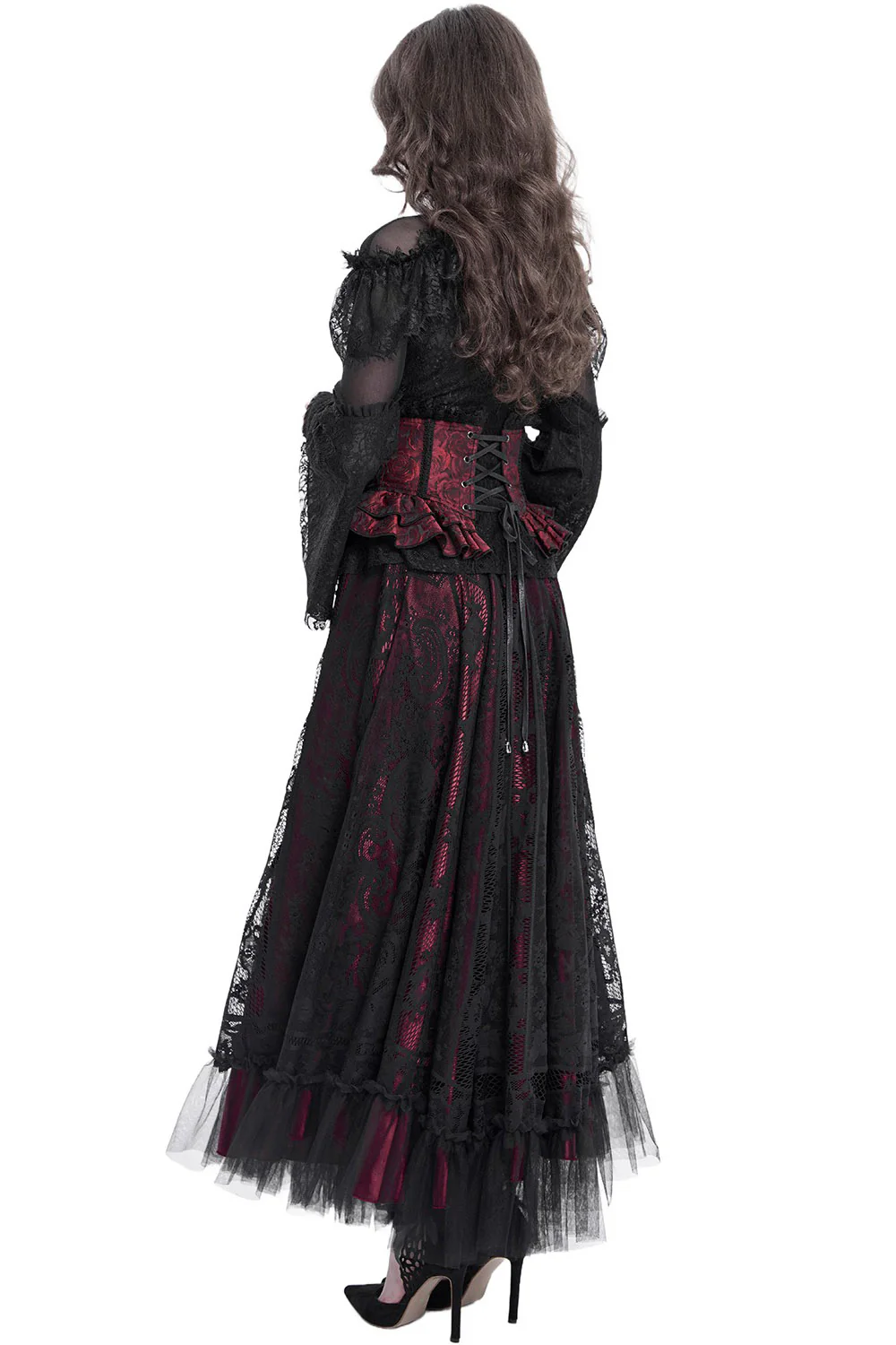 Blood Gardens Ruffle Corset [Red Rose] - Image 7