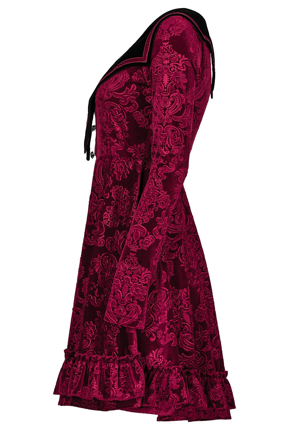 Bloodletting Velvet Dress [VAMP RED] - Image 8