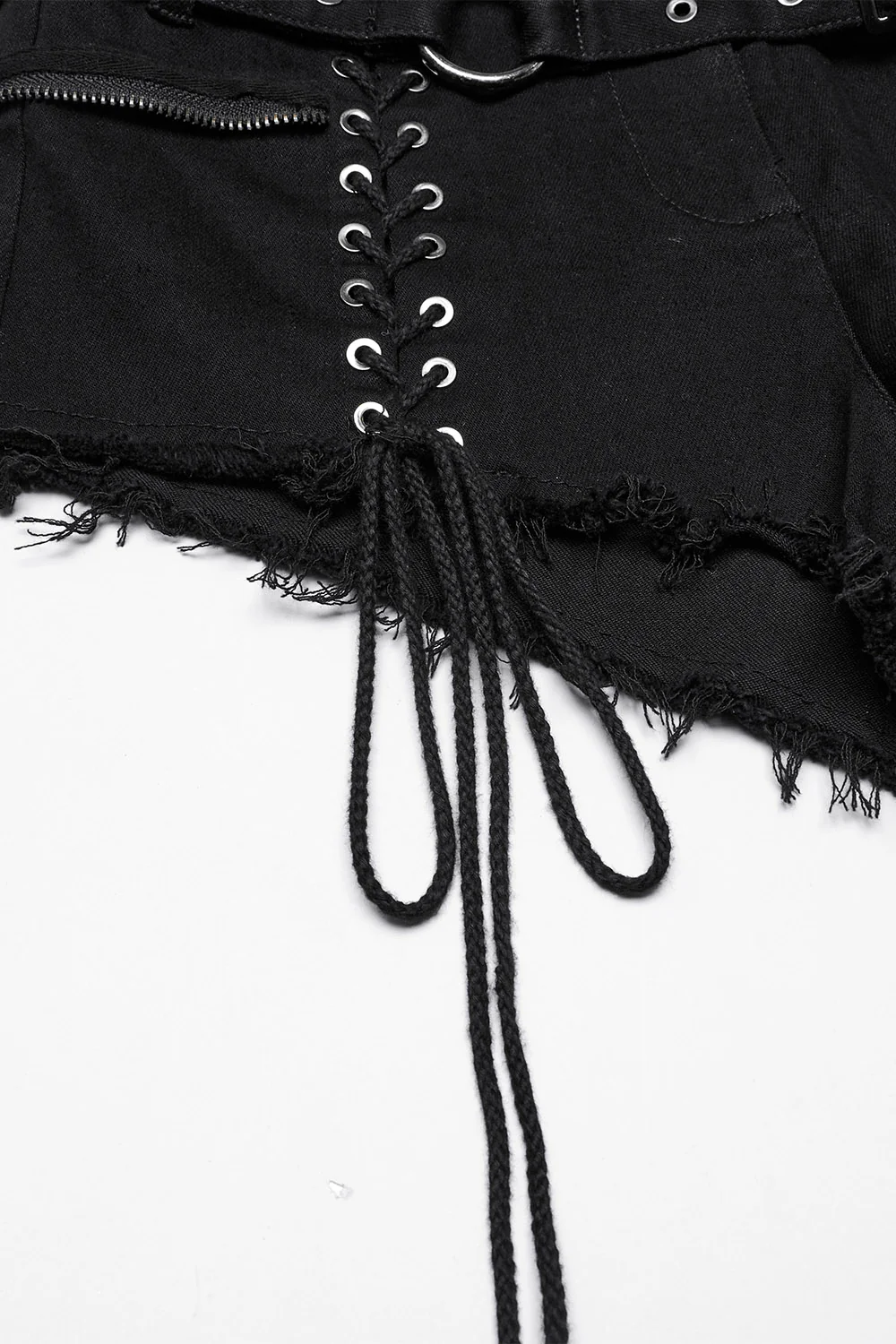 Bløødmetal Lace-Up Shorts with Holster Bag - Image 9