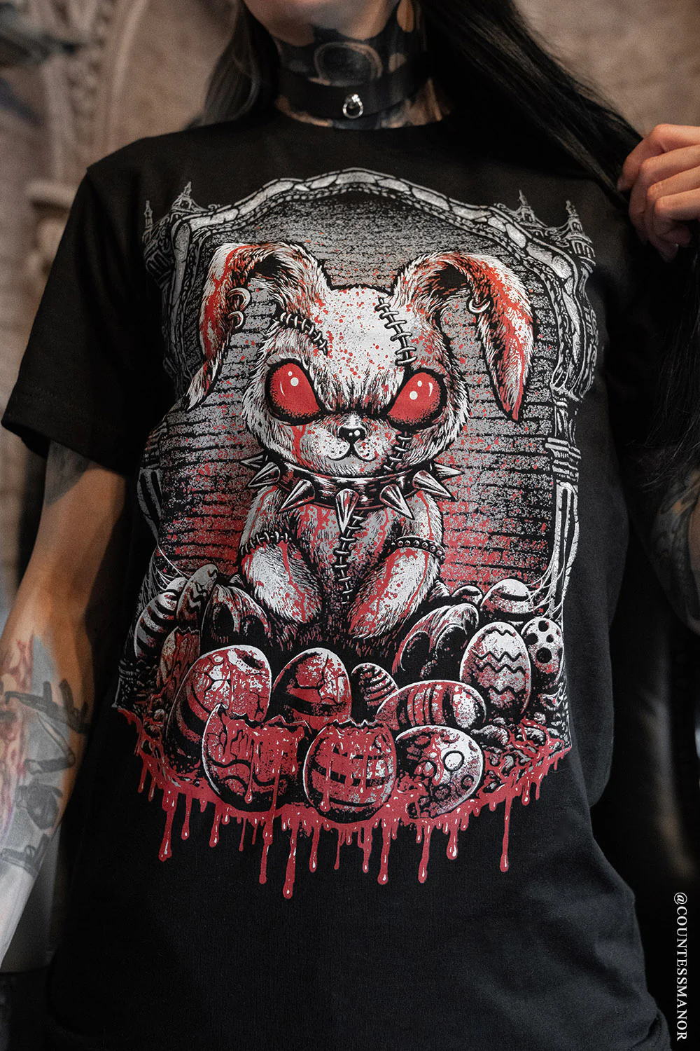 Bloody Easter Bunny T-shirt - Image 2