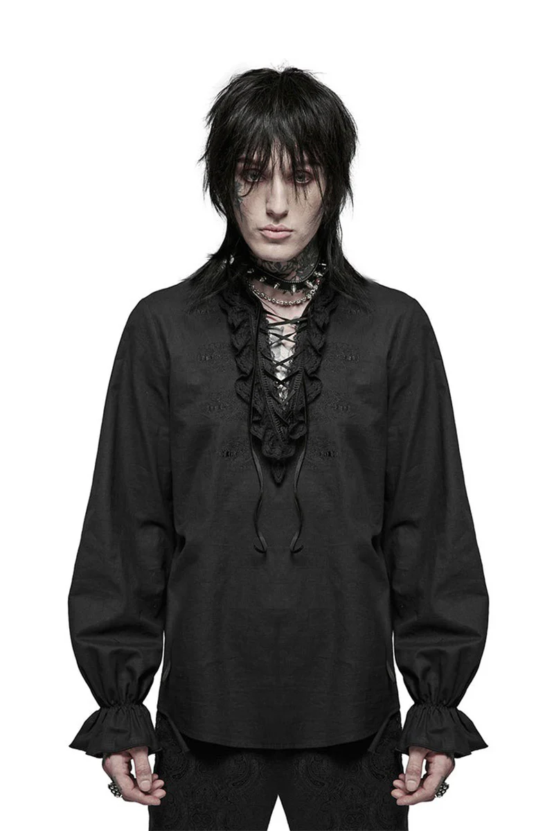 Bone Dagger Lace-Up Shirt - Image 6