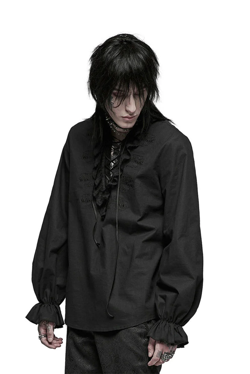 Bone Dagger Lace-Up Shirt - Image 7