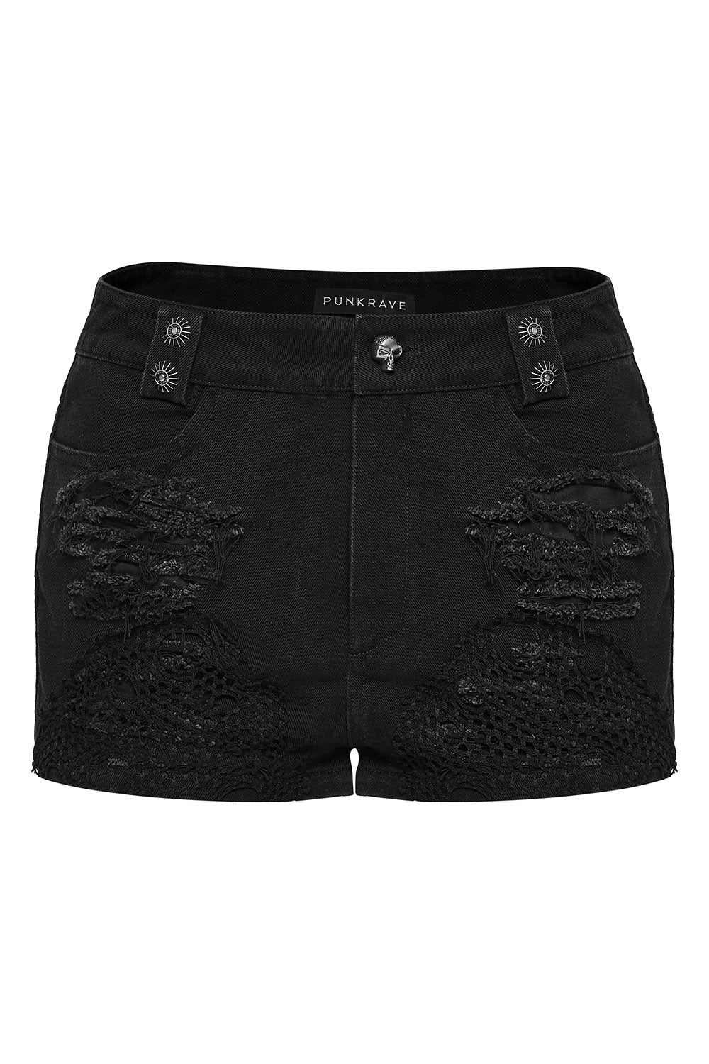 Boneash Shredded Shorts with Thigh Bag - Image 10