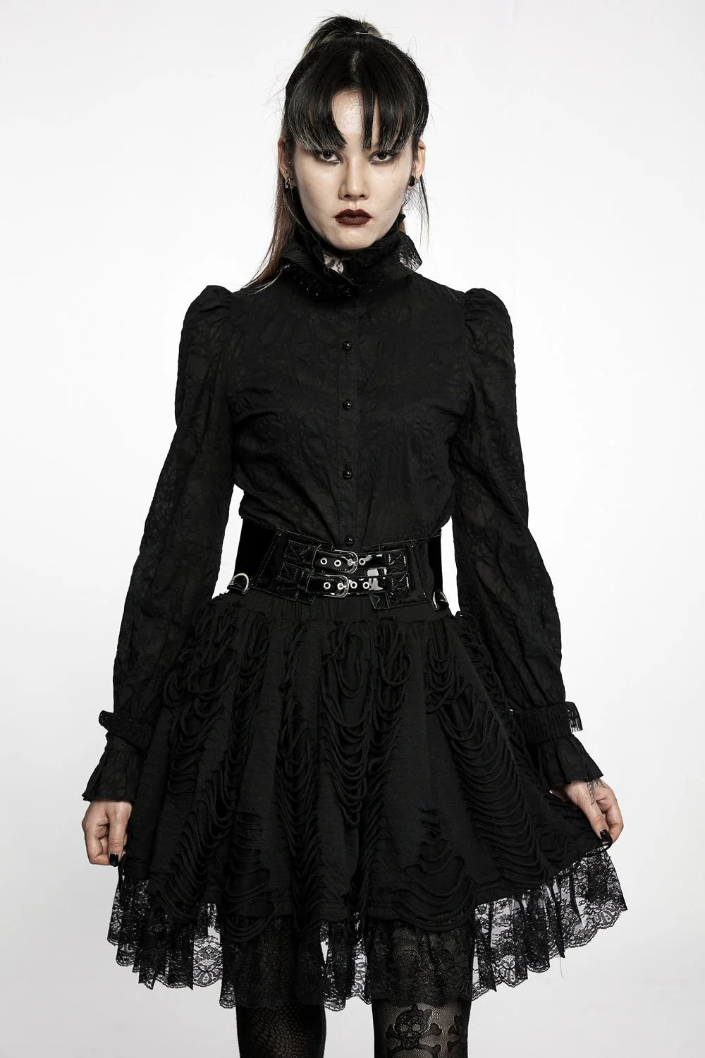 Born to Haunt Shredded Skirt - Image 2