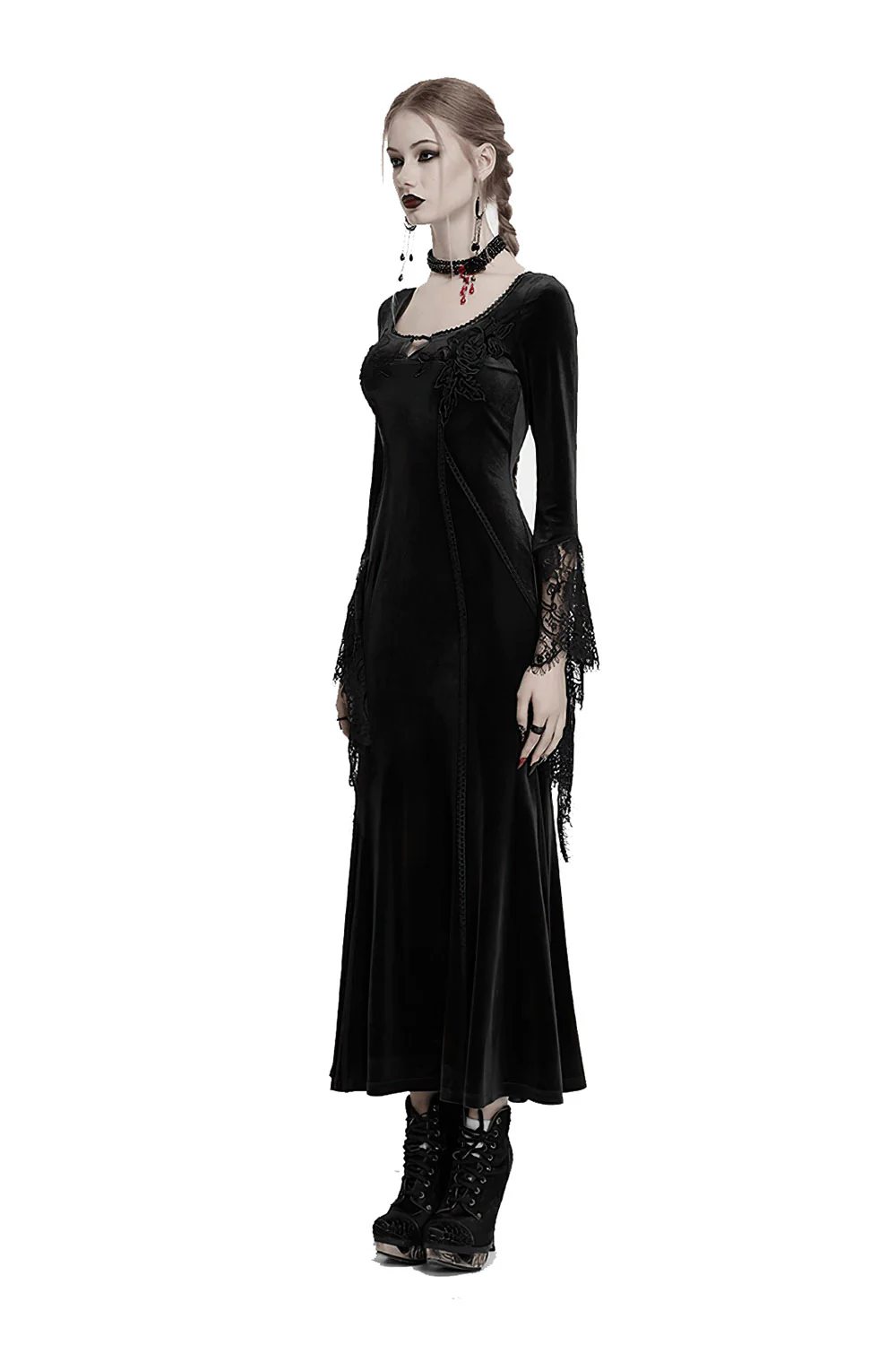 Bride of Night Embroidered Dress - Image 4