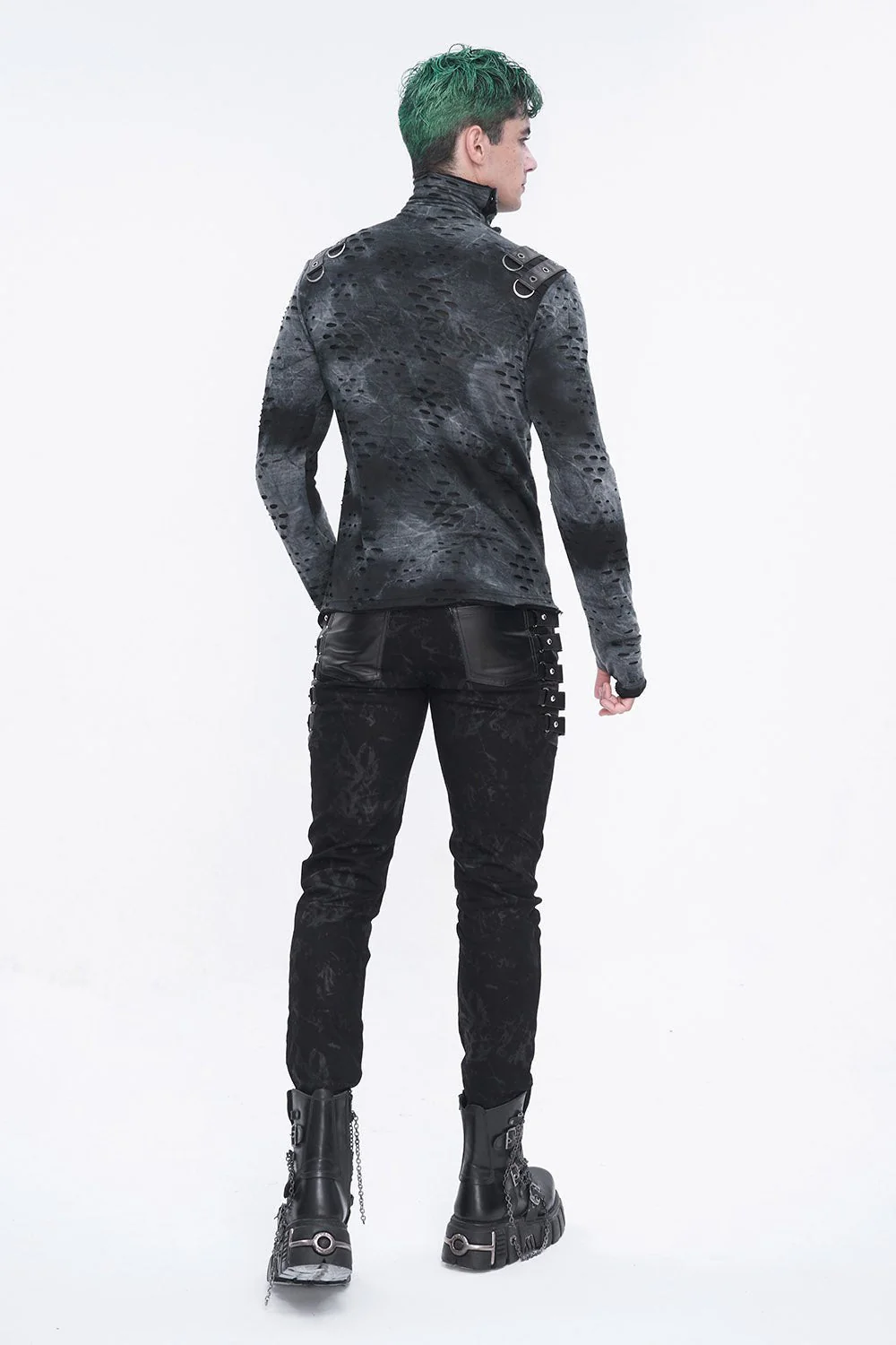 Cadaver Ripped Turtleneck Top - Image 6