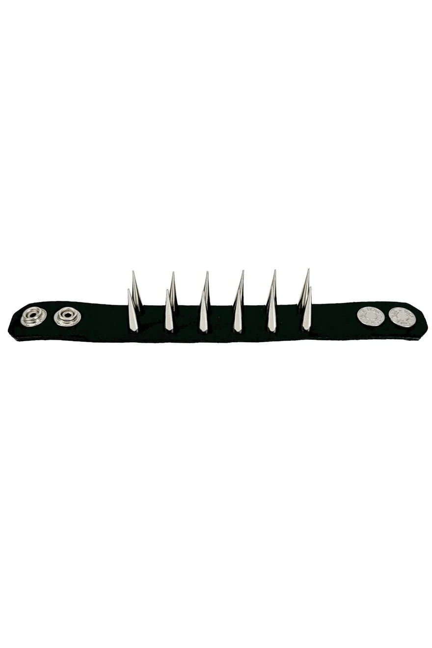 Cadaverous Cone Sharp Spike Cuff Bracelet - Image 4