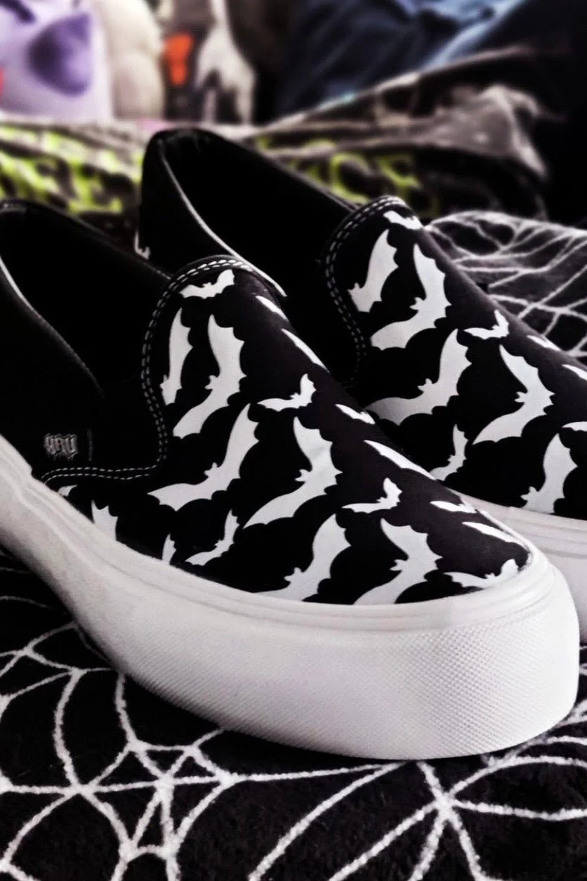 Chill Bat Platform Sneakers [BLACK/WHITE] - Image 9