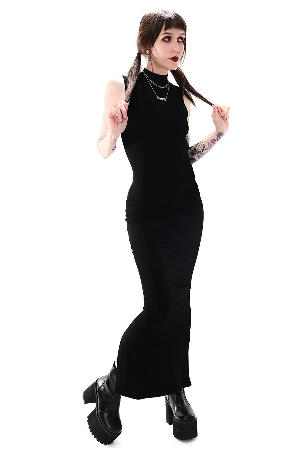 Claire High Neck Maxi Dress - Image 4