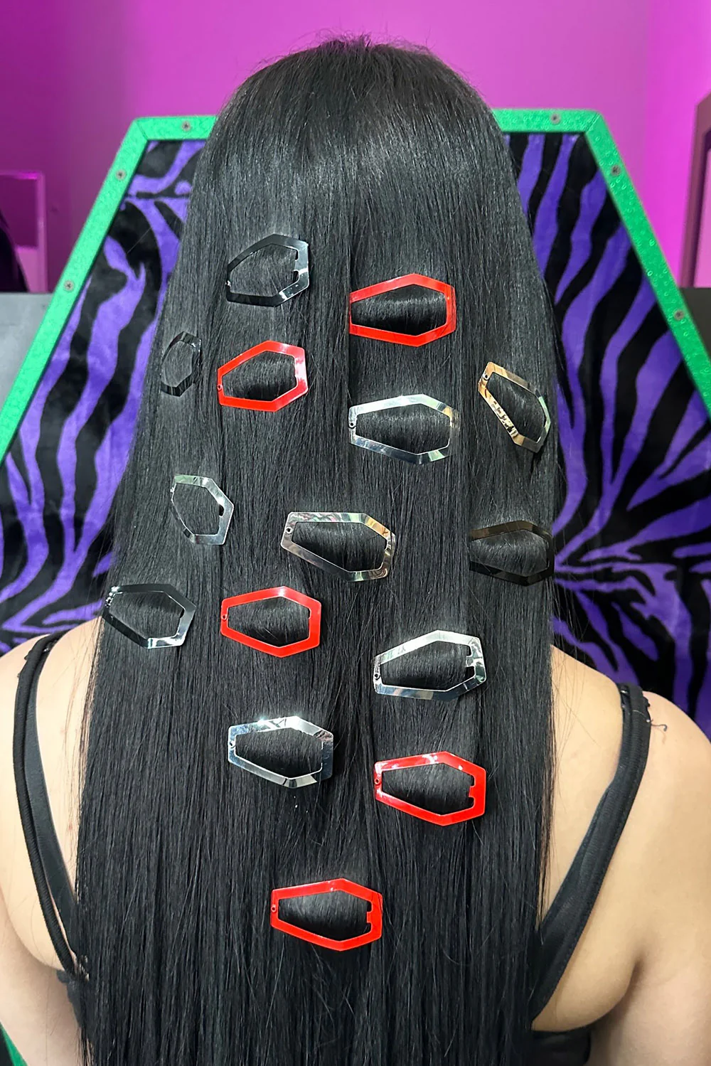 Coffin Snap Hair Clips [RED] - Image 5