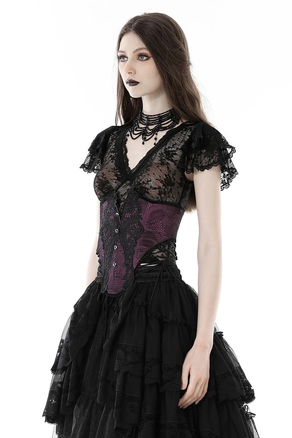 Cold Kiss Lace Crop Top - Image 2