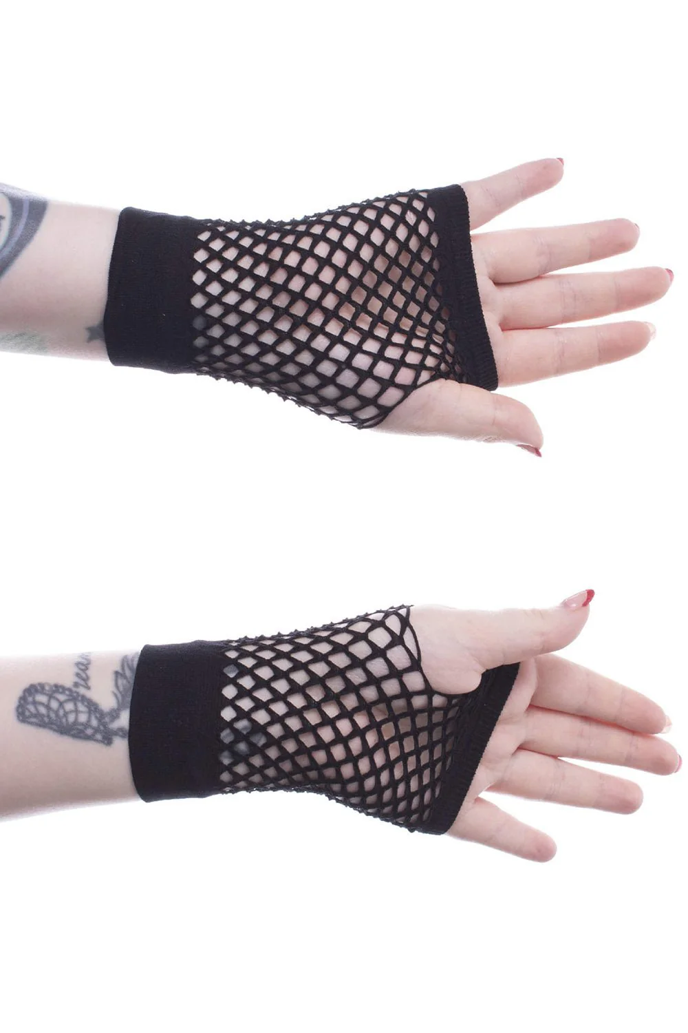 Corrine Gothic Mesh Gloves [BLACK] - Image 2