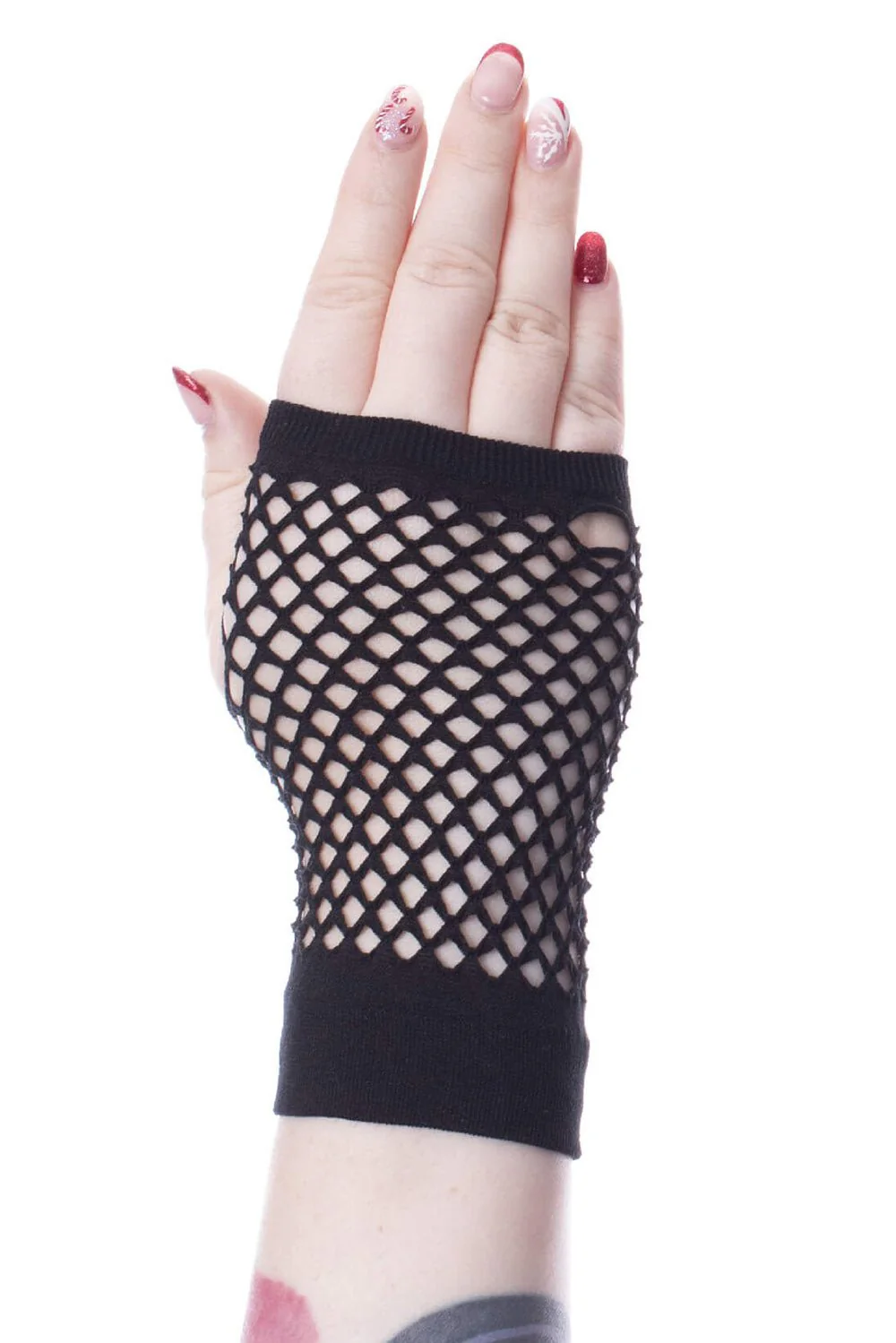 Corrine Gothic Mesh Gloves [BLACK] - Image 3