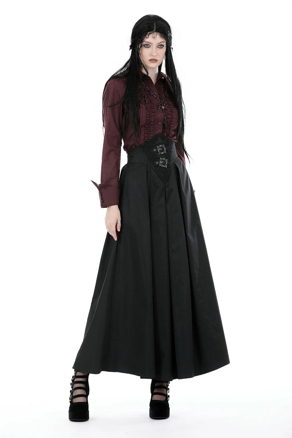 Corseted Waist Maxi Skirt [With Pockets] - Image 4