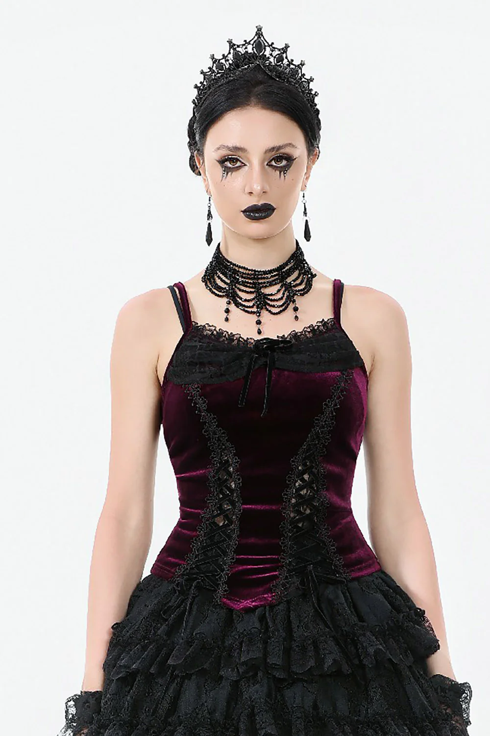 Countess Chateau Lace-Up Tank Top - Image 5